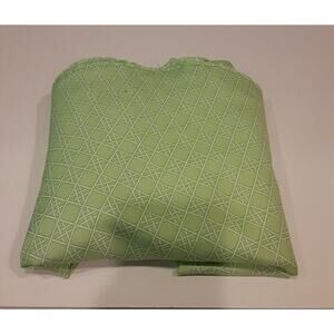 Sandra by Sandra Lee Spring Green & White Tablecloth 68x70